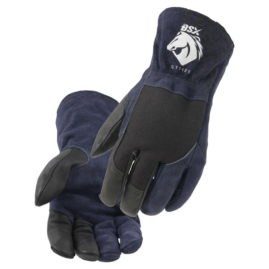 Black Stallion Grain Goatskin & FR Stretch Knit Cotton TIG Glove ...